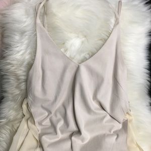 Never worn, velvet and silk tank top💕